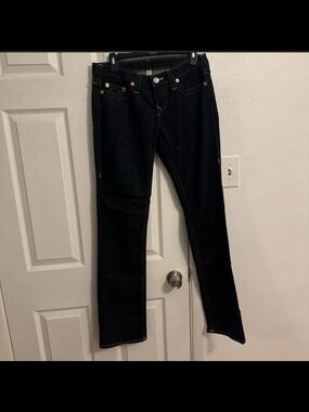 True Religion Women's Black Boot-Cut Jeans